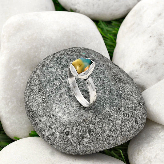 Natural Ethiopian Opal Rough Ring size-7 R-1001 SDR215526