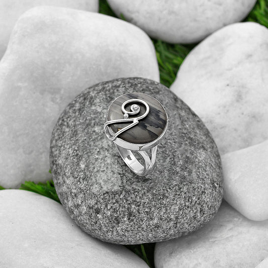Natural Picasso Jasper Ring size-8 R-1478 SDR215926