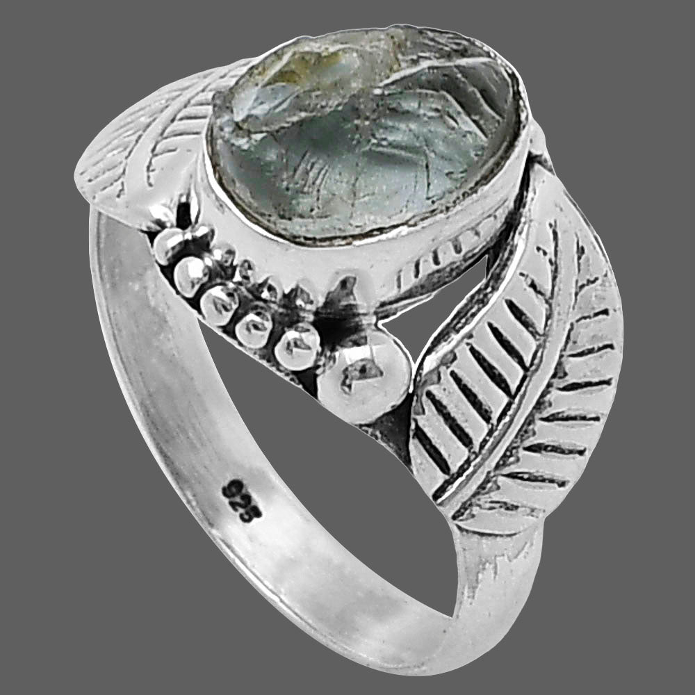Natural Aquamarine Rough - Brazil Ring size-7.5 R-1272 SDR216137