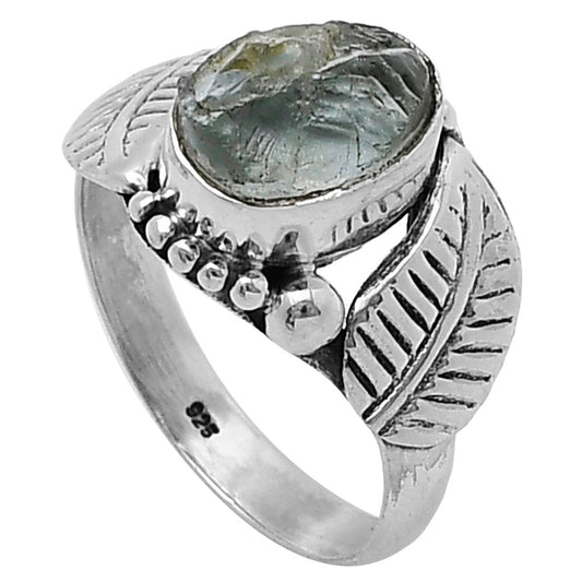 Natural Aquamarine Rough - Brazil Ring size-7.5 R-1272 SDR216137