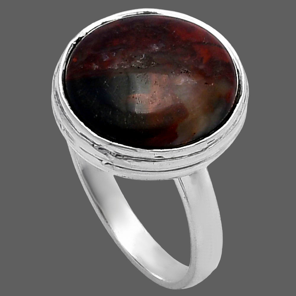 Natural Purple Cow Jasper Ring size-8 R-1007 SDR216324