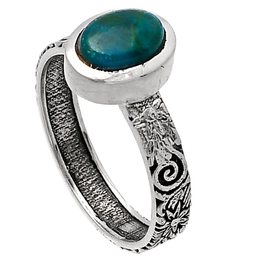 Natural Azurite Chrysocolla Ring size-8 R-1061 SDR217739