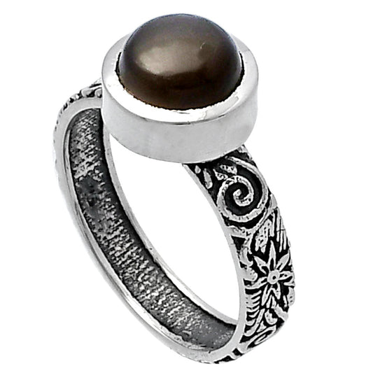 Natural Gray Moonstone Ring size-6 R-1061 SDR217867