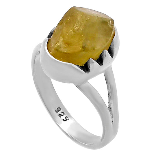 Green Kyanite Rough - India Ring size-7.5 R-1438 SDR220190