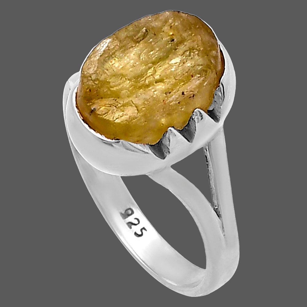 Green Kyanite Rough - India Ring size-8.5 R-1438 SDR220199