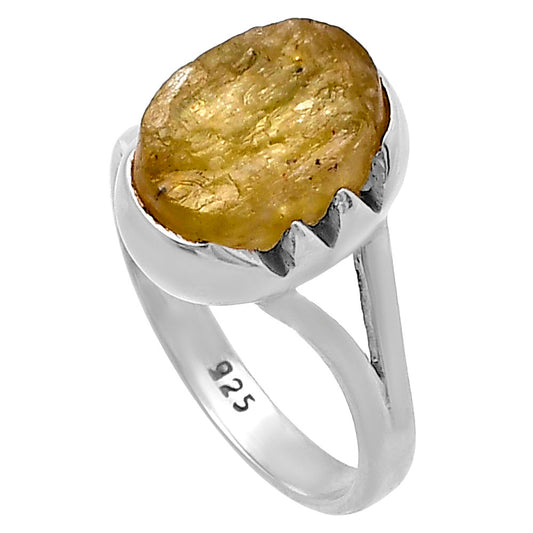 Green Kyanite Rough - India Ring size-8.5 R-1438 SDR220199