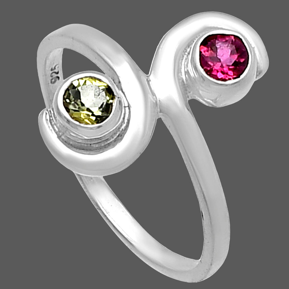Natural Multi Tourmaline Ring size-8 R-1230 SDR220299