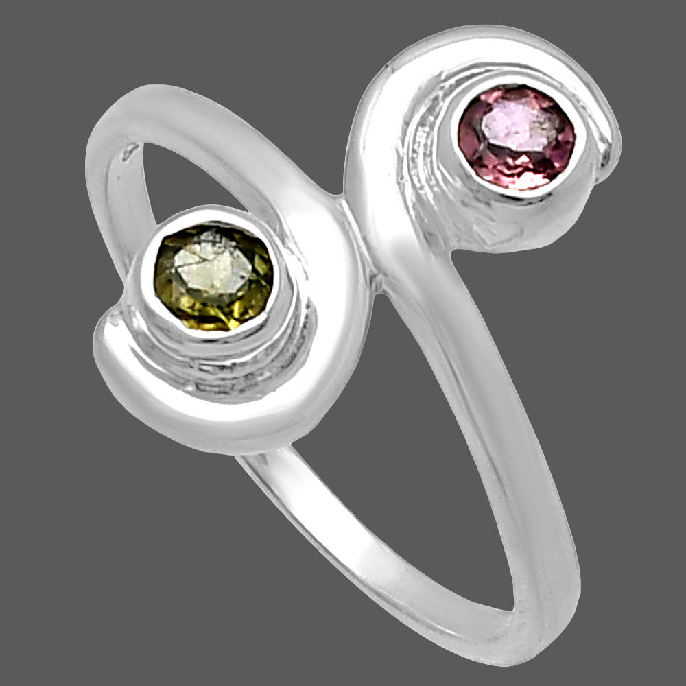 Natural Multi Tourmaline Ring size-8 R-1230 SDR220300