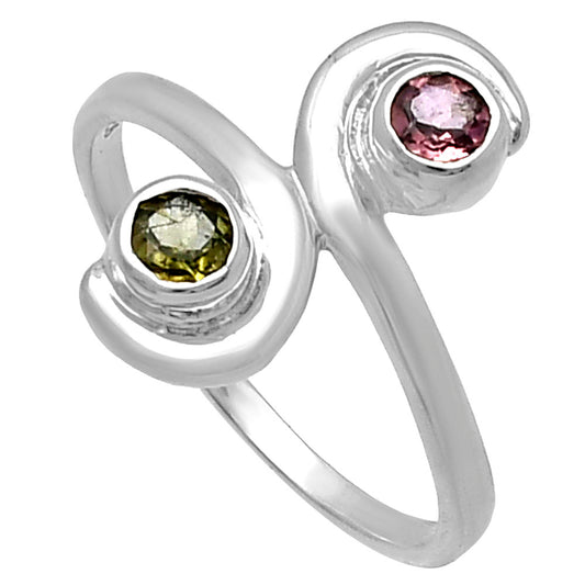 Natural Multi Tourmaline Ring size-8 R-1230 SDR220300