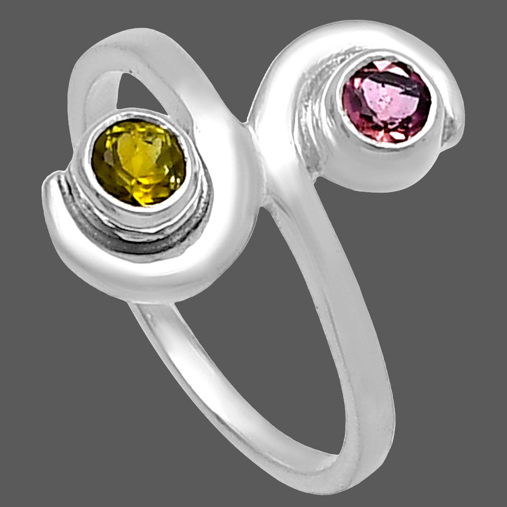 Natural Multi Tourmaline Ring size-7 R-1230 SDR220301