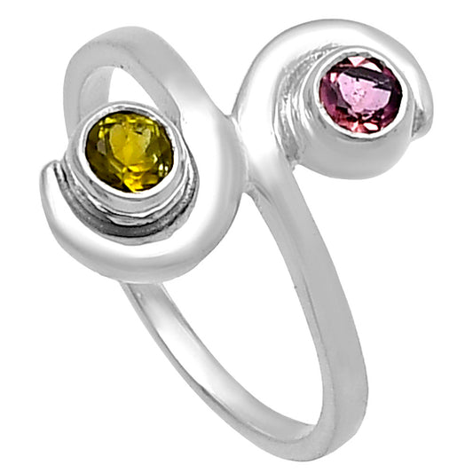 Natural Multi Tourmaline Ring size-7 R-1230 SDR220301