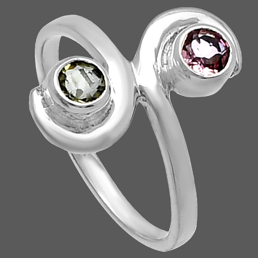 Natural Multi Tourmaline Ring size-7 R-1230 SDR220306
