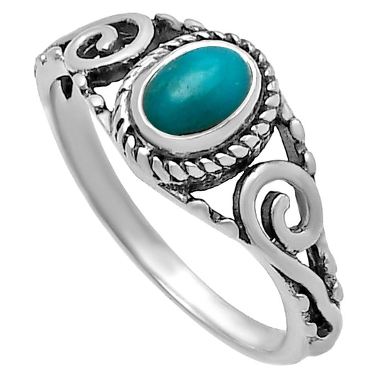 Natural Turquoise Nevada Aztec Mt Ring size-8 R-1043 SDR220652