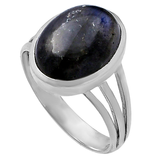 Blue Fire Labradorite - Madagascar Ring size-8 R-1006 SDR221396