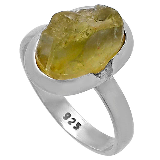 Green Kyanite Rough - India Ring size-7.5 R-1059 SDR221702