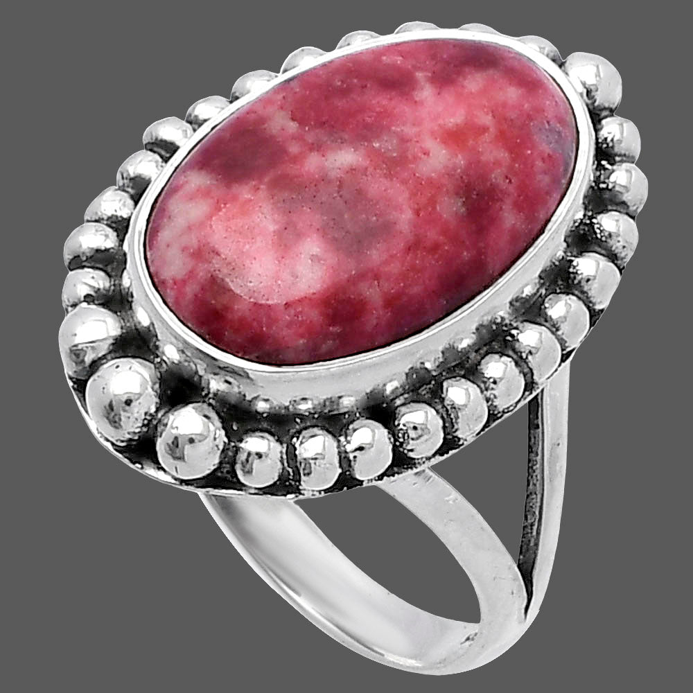 Natural Pink Thulite - Norway Ring size-7 R-1154 SDR222361