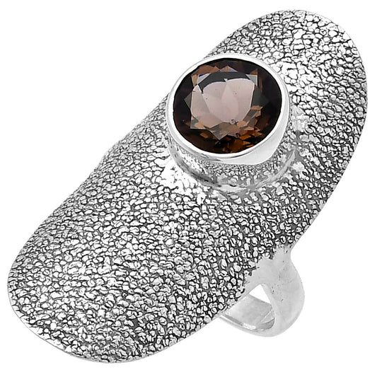 Natural Smoky Quartz - Brazil Ring size-6 R-1550 SDR222908