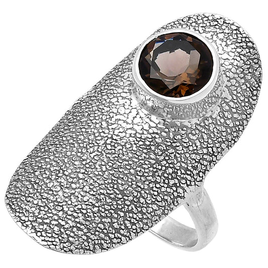 Natural Smoky Quartz - Brazil Ring size-9 R-1550 SDR222910