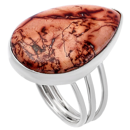 Natural Indian Paint Gemstone Ring size-8 R-1003 SDR223173