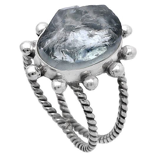 Natural Aquamarine Rough - Brazil Ring size-7.5 R-1268 SDR224152