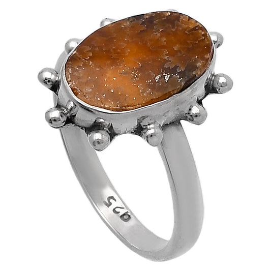 Sutured Ammonite - Madagascar Ring size-7 R-1268 SDR224178