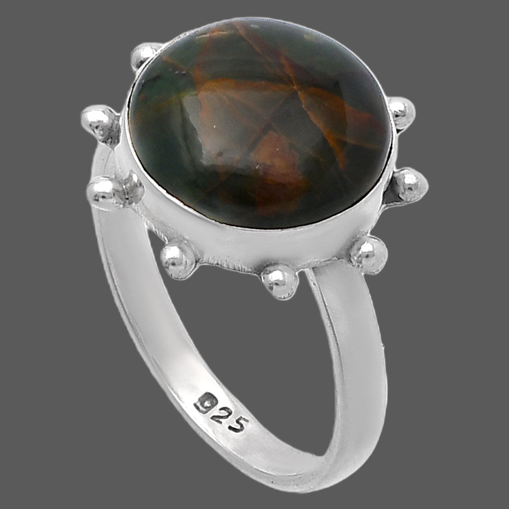 Turkish Rainforest Chrysocolla Ring size-8 R-1268 SDR224187