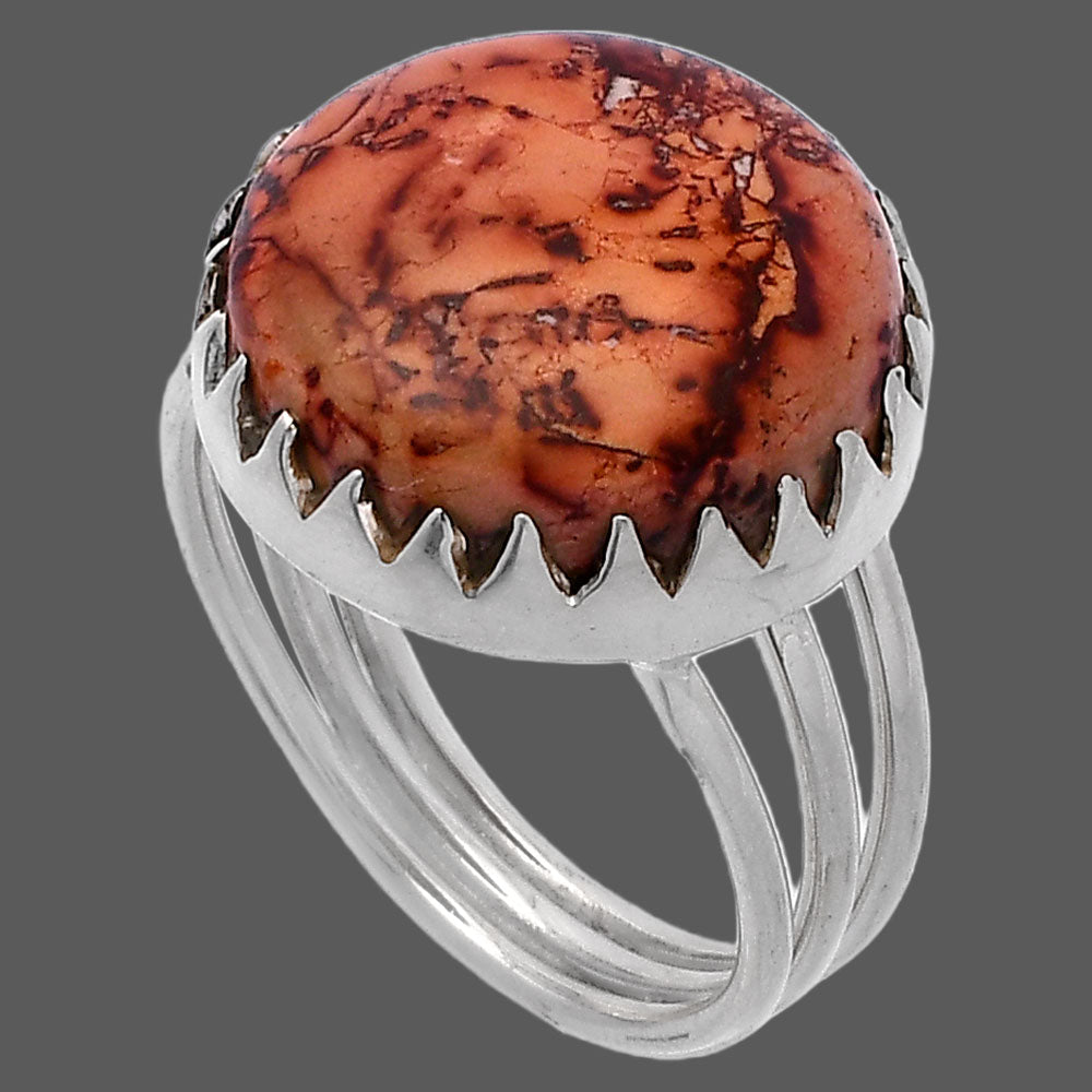 Natural Indian Paint Gemstone Ring size-9 R-1210 SDR224272