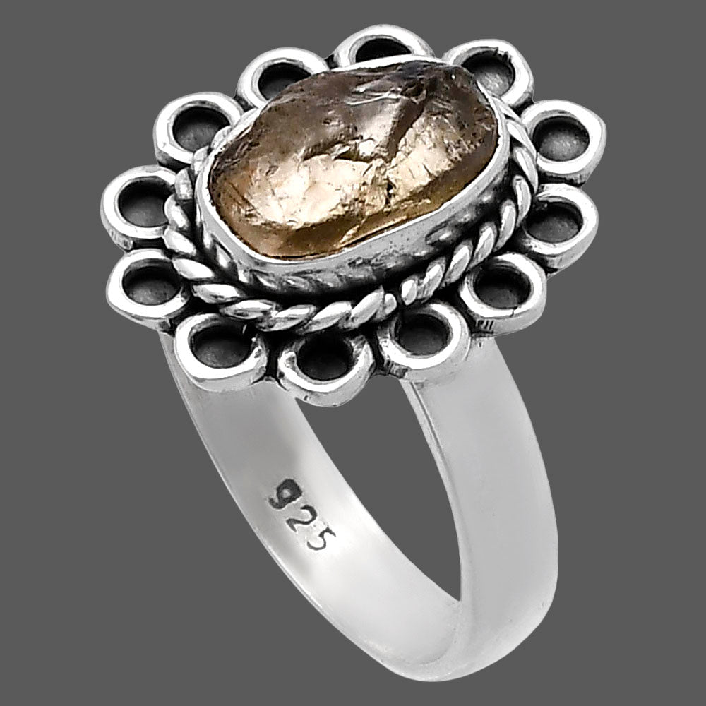 Natural Yellow Scapolite Rough Ring size-7.5 R-1256 SDR224320