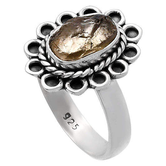 Natural Yellow Scapolite Rough Ring size-7.5 R-1256 SDR224320