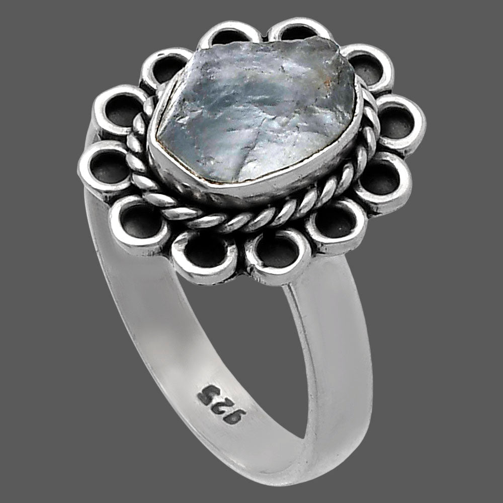 Natural Aquamarine Rough - Brazil Ring size-9 R-1256 SDR224328