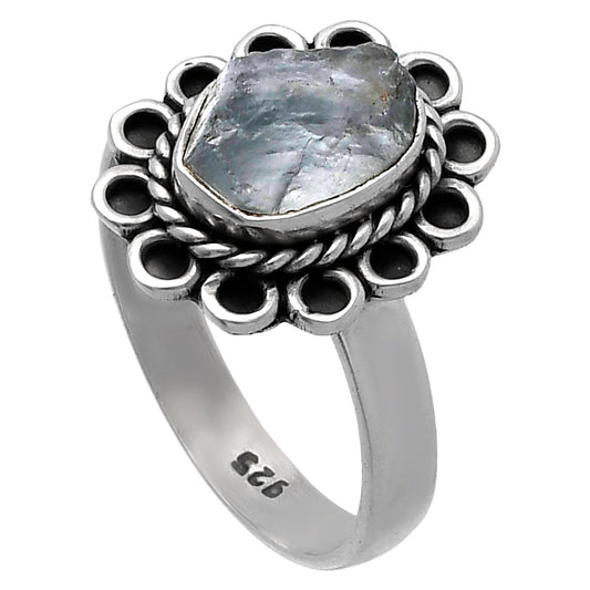 Natural Aquamarine Rough - Brazil Ring size-9 R-1256 SDR224328