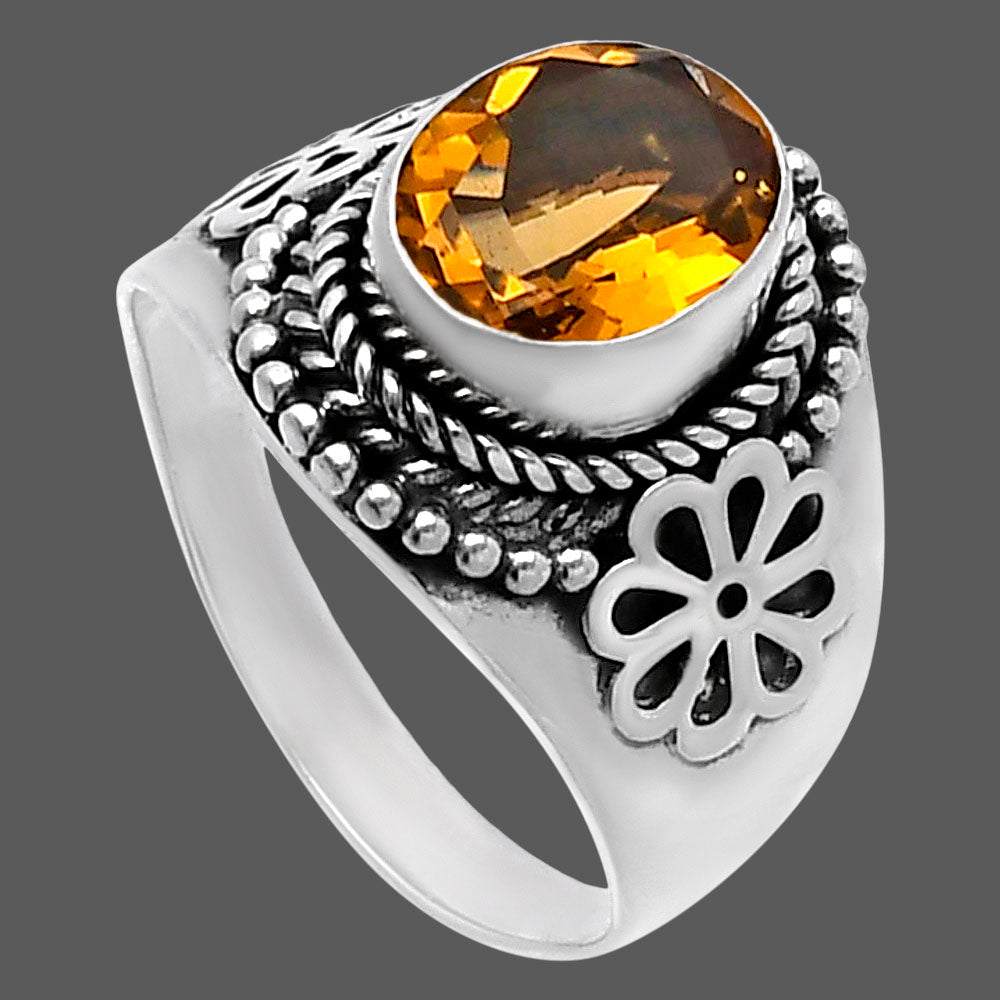 Natural Citrine Ring size-9 R-1541 SDR224598
