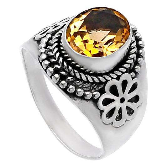 Natural Citrine Ring size-7.5 R-1541 SDR224599