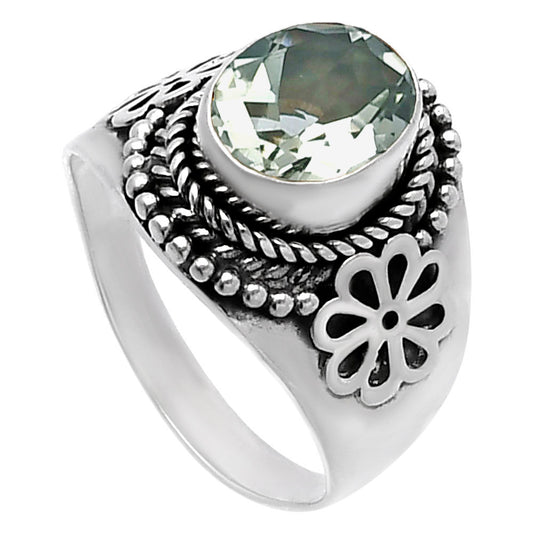 Prasiolite (Green Amethyst) - Brazil Ring size-6 R-1541 SDR224617