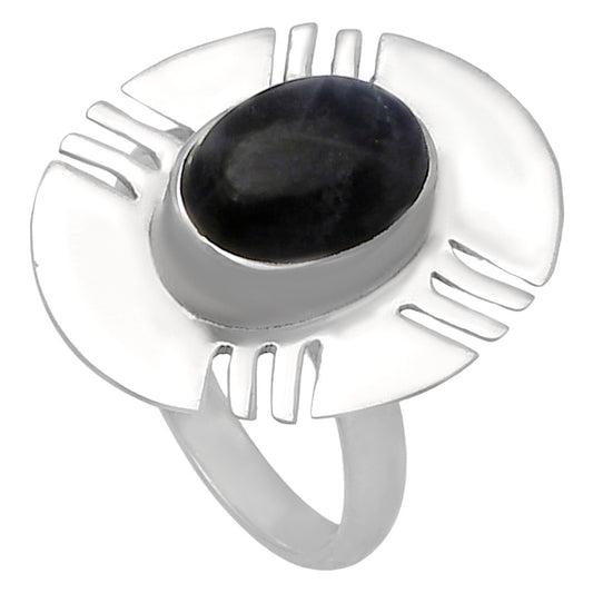 Blue Fire Labradorite - Madagascar Ring size-7 R-1240 SDR224732