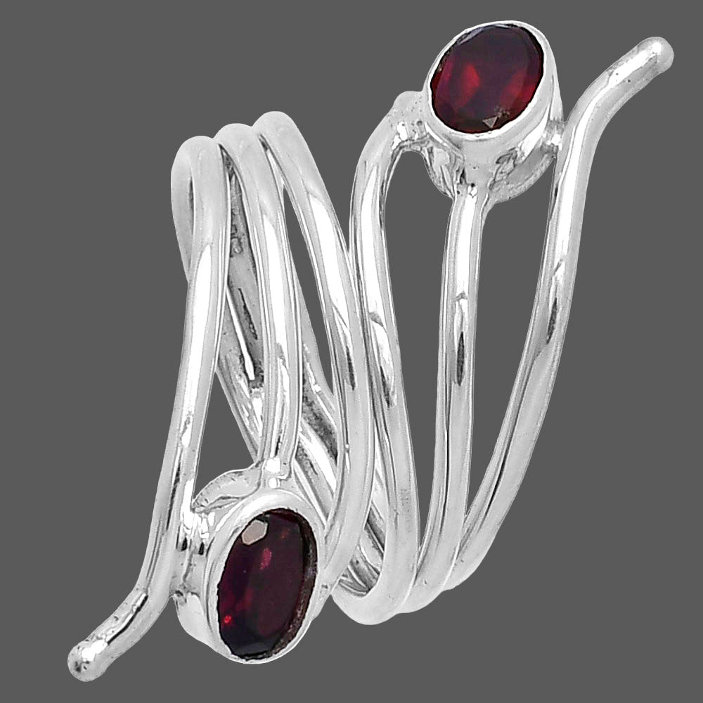 Adjustable - Hessonite Garnet Ring size-6 R-1409 SDR225233