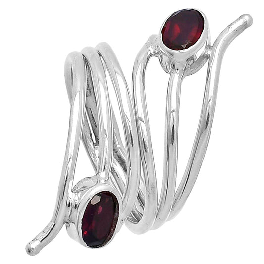 Adjustable - Hessonite Garnet Ring size-6 R-1409 SDR225233