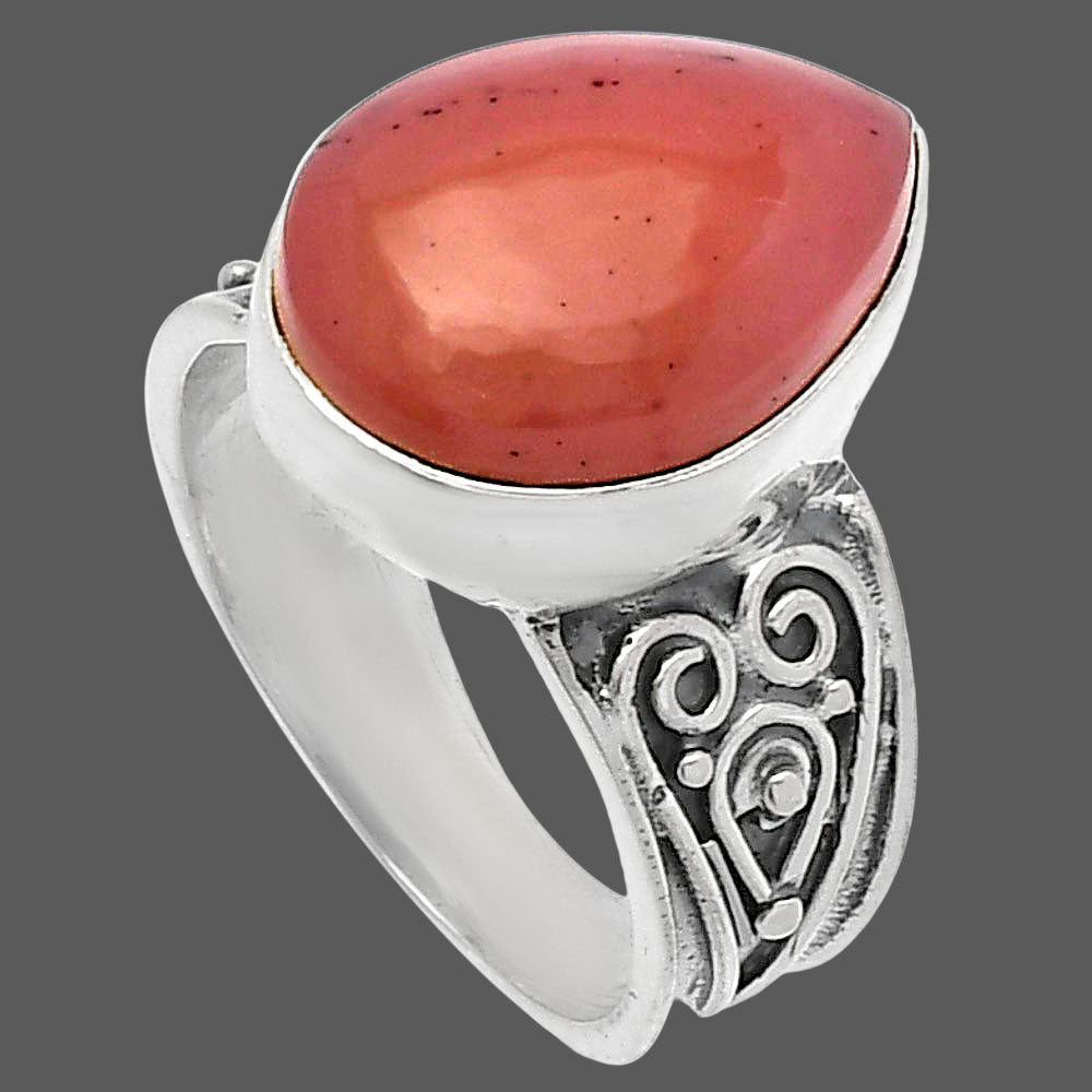 Natural Guava Quartz - Brazil Ring size-7 R-1431 SDR225274