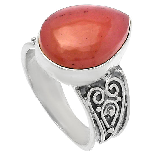 Natural Guava Quartz - Brazil Ring size-7 R-1431 SDR225274