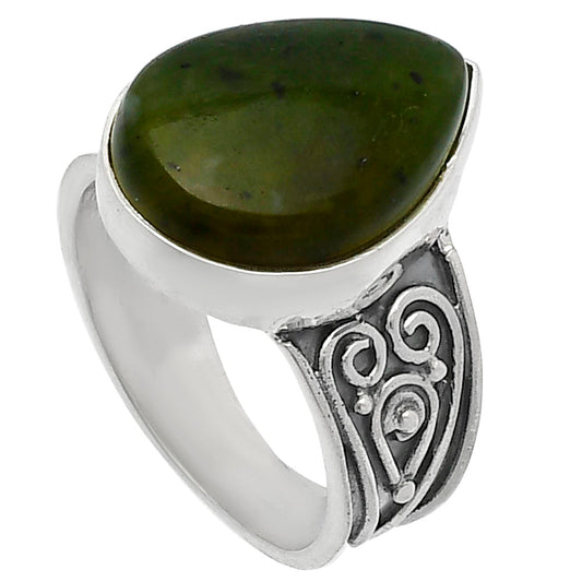 Natural Chrome Chalcedony Ring size-7 R-1431 SDR225323