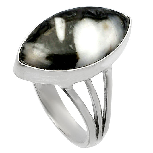 Natural Mexican Cabbing Fossil Ring size-7 R-1003 SDR225480