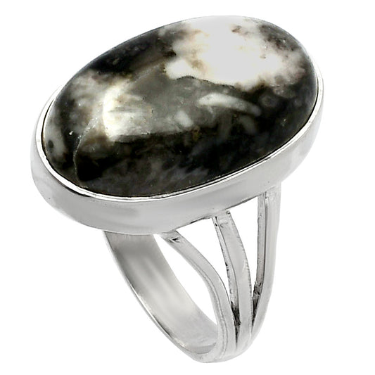 Natural Mexican Cabbing Fossil Ring size-8 R-1003 SDR225504