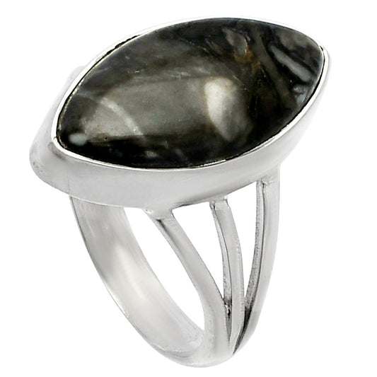 Natural Mexican Cabbing Fossil Ring size-7 R-1003 SDR225511