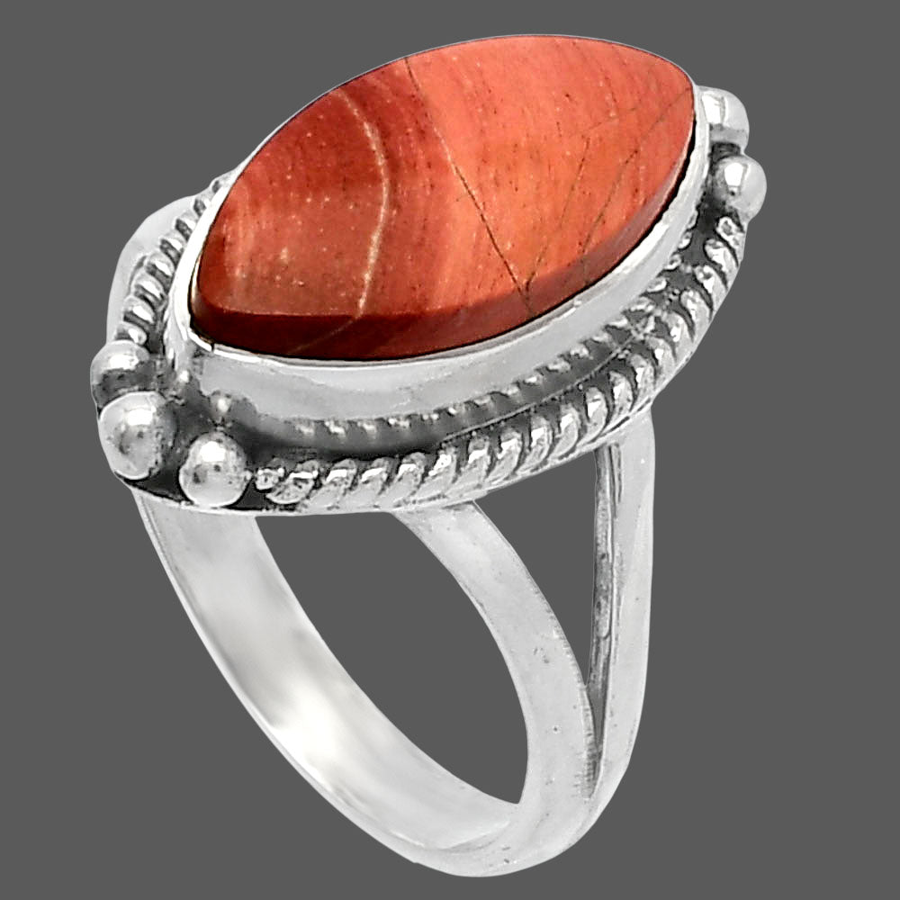 Natural Snake Skin Jasper Ring size-8 R-1253 SDR225555