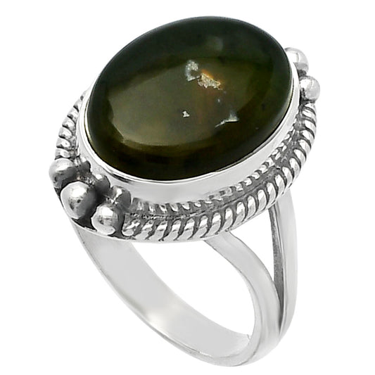 Natural Chrome Chalcedony Ring size-7 R-1253 SDR225565