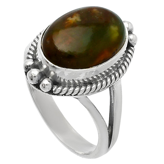 Natural Chrome Chalcedony Ring size-7 R-1253 SDR225627