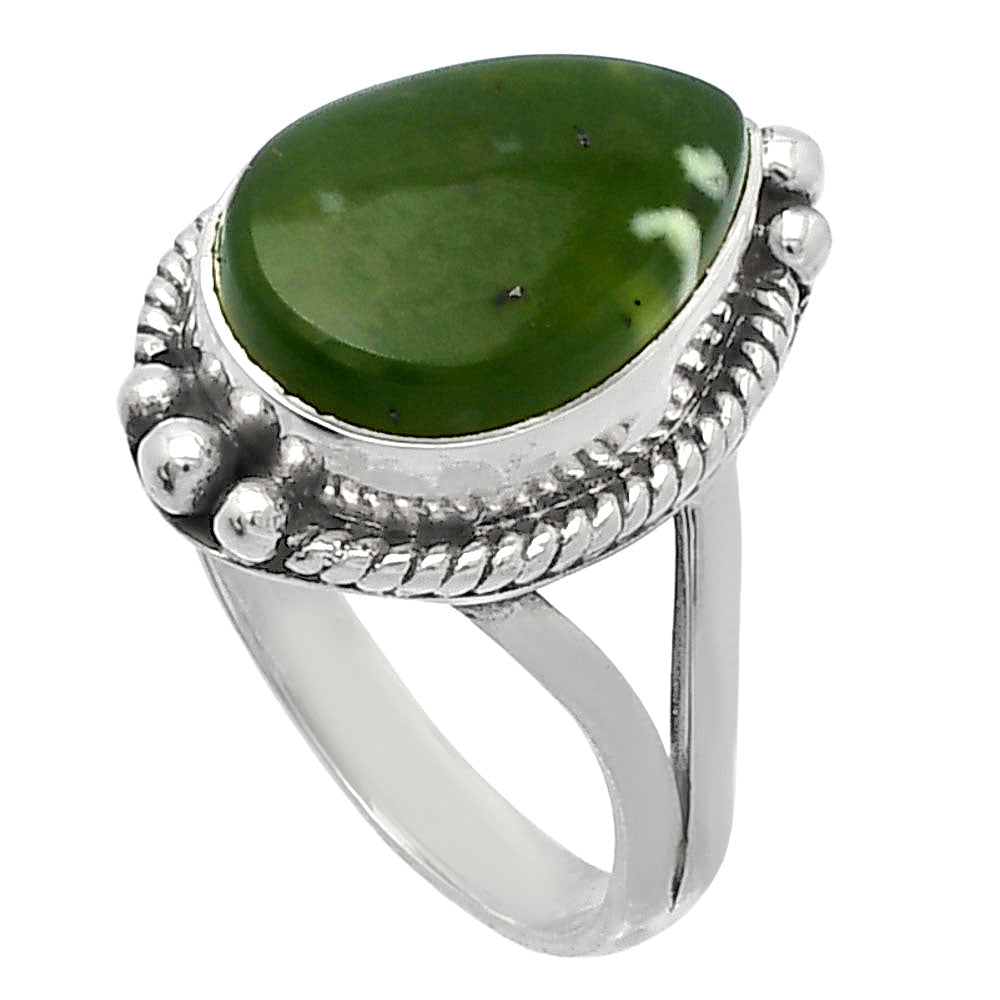 Natural Chrome Chalcedony Ring size-7 R-1253 SDR225632