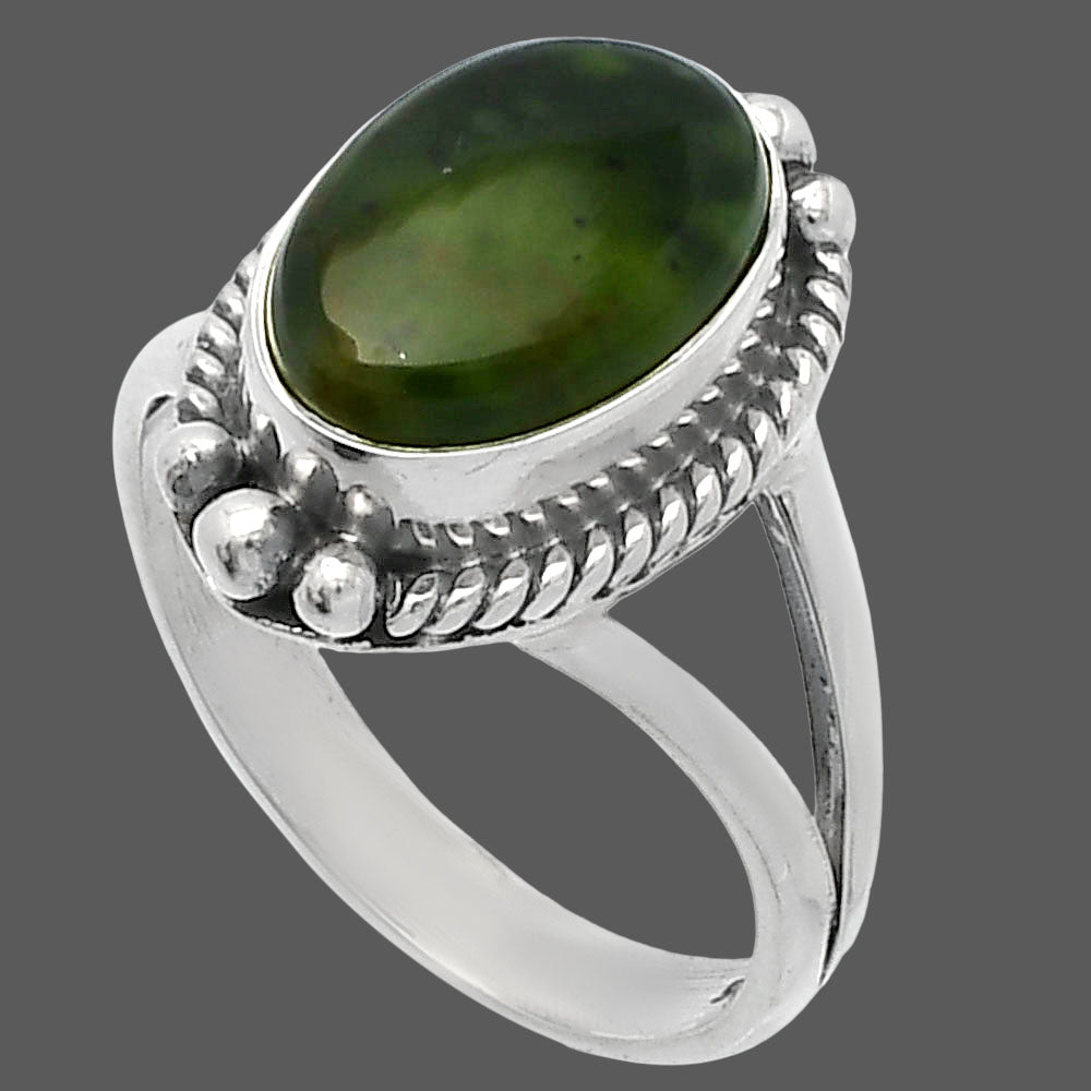 Natural Chrome Chalcedony Ring size-7 R-1253 SDR225689