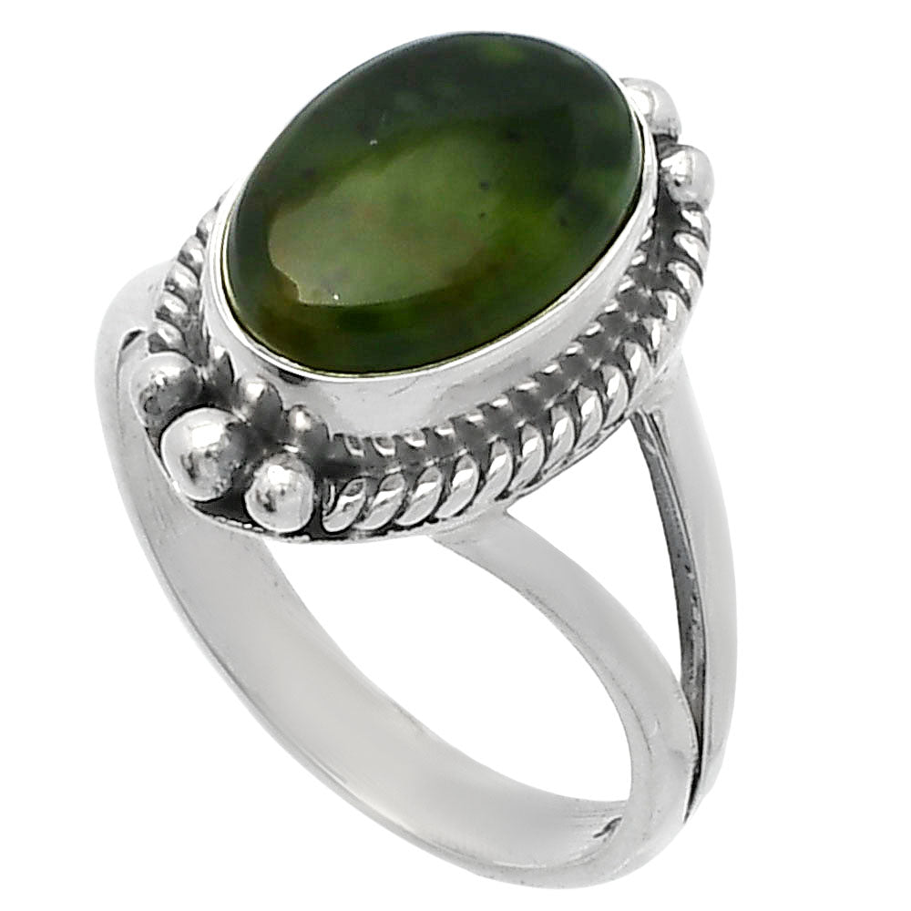 Natural Chrome Chalcedony Ring size-7 R-1253 SDR225689