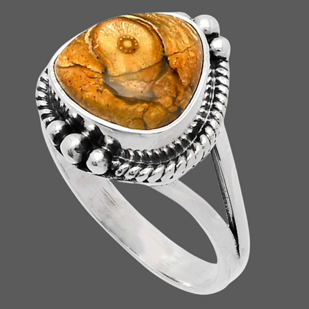 Natural Rock Calcy Ring size-8 R-1253 SDR225735